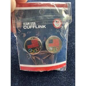 Team USA Summer Olympics Cufflinks American Flag Olympic Rings